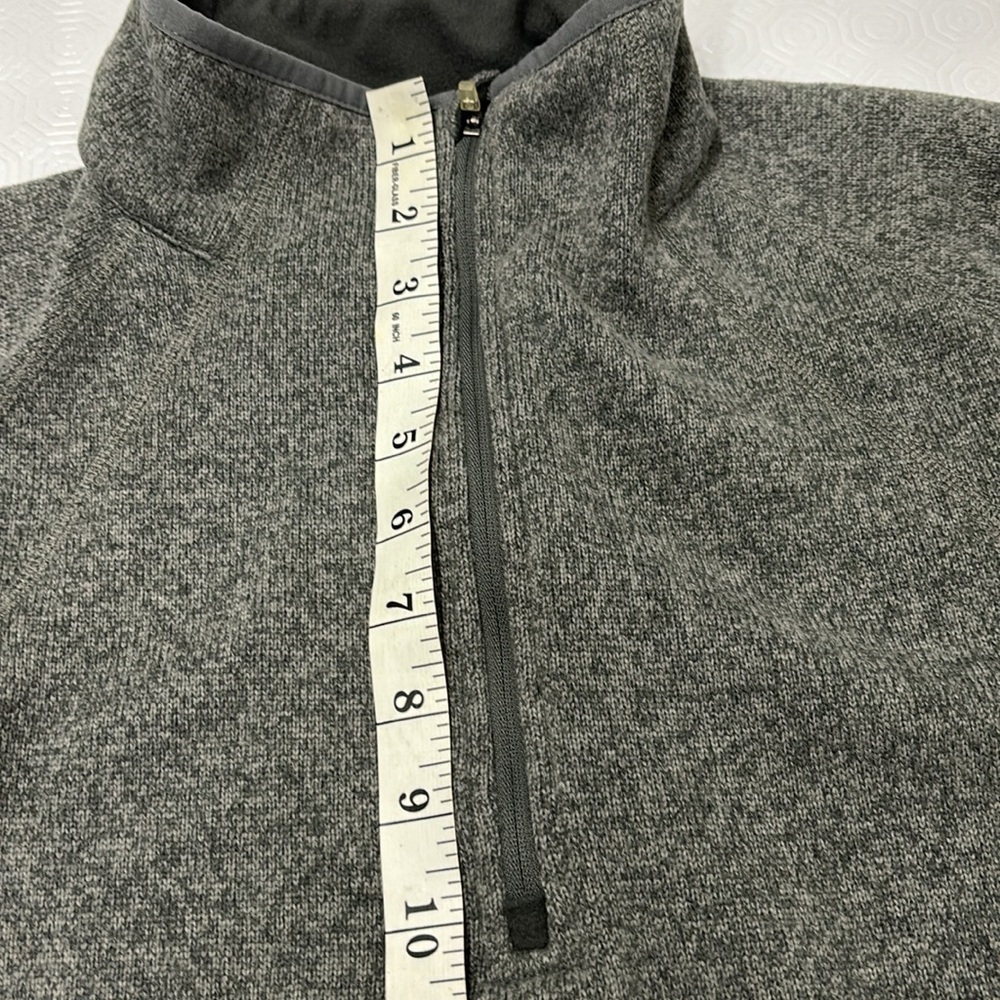 Eddie Bauer 1/4 Zip Fleece Sweater XXL Grey - Picture 9 of 11